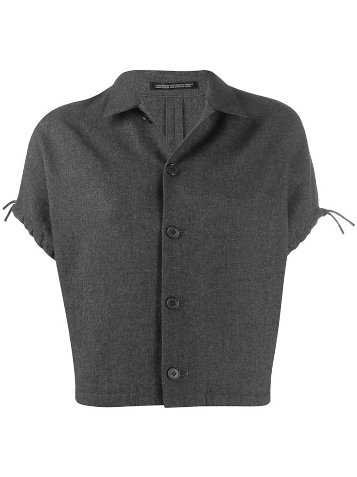 Yohji Yamamoto Pre-owned 1990s Cut-off Jacket - Grey