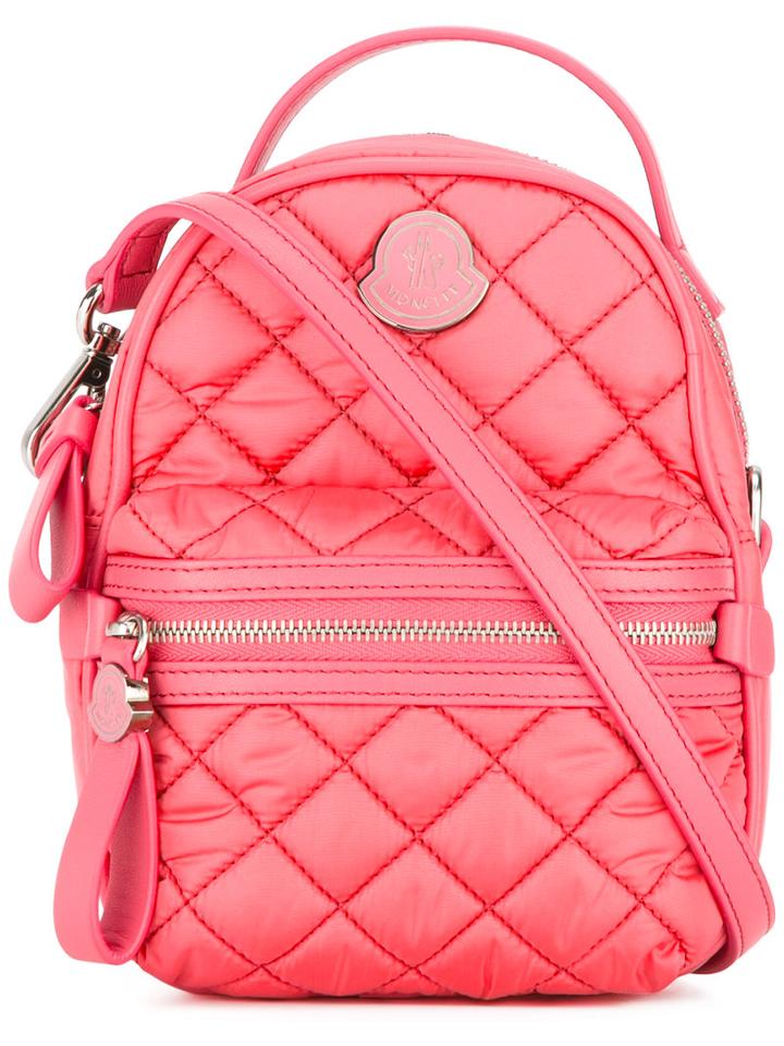 Moncler - Backpack-style Cross Body Bag - Women - Nylon - One Size, Women's, Pink/purple, Nylon