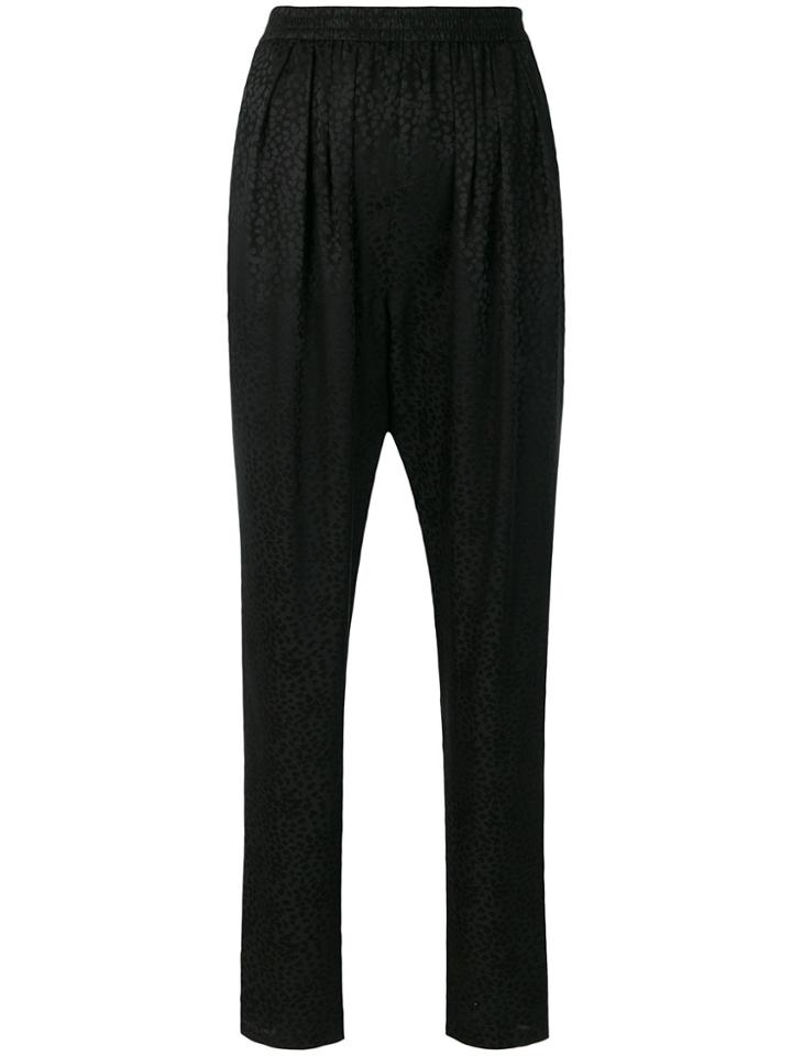 Stella Mccartney Spotted Jacquard Pants - Black