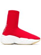 Acne Studios Knitted Sock Sneakers - Red