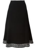 Alexander Wang Eyelet Embellished Skirt, Women's, Size: 4, Black, Cupro/polyester