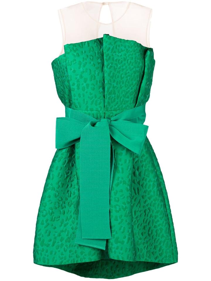 P.a.r.o.s.h. Oversized Bow Dress - Green