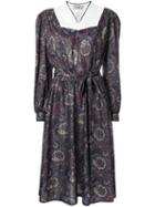 Non Tokyo Paisley Print Mid-length Dress, Women's, Size: Medium, Polyester