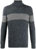 Fay Stripe Detail Sweater - Grey