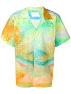 The Silted Company Acid Print Bowling Shirt - Green