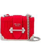 Prada Quilted Cahier Bag - Red