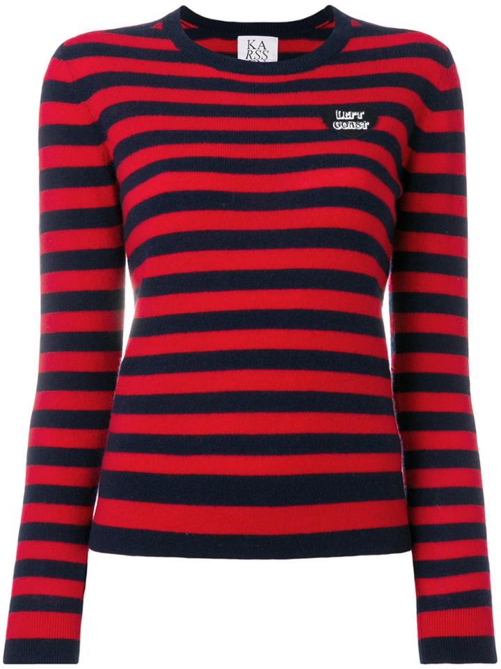 Zoe Karssen Let's Coast Striped Jumper - Blue