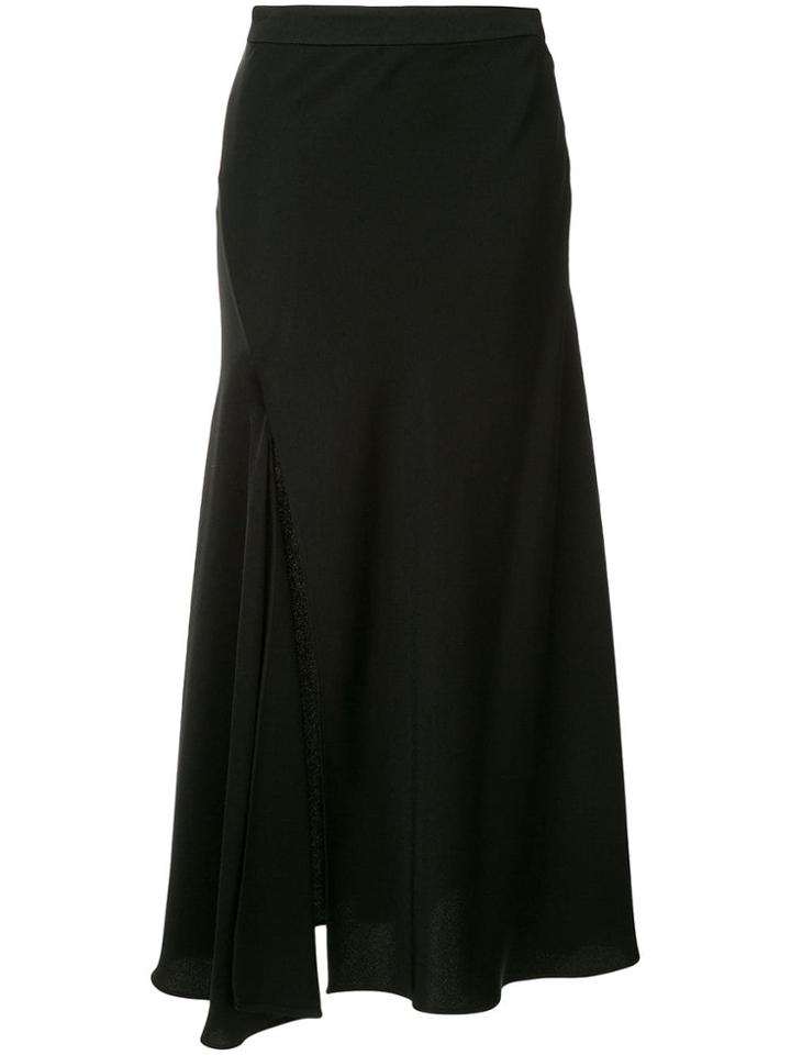 Ellery Pleated Midi Skirt - Black