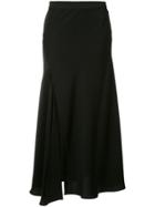 Ellery Pleated Midi Skirt - Black