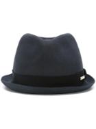 Dsquared2 Hatband Fedora, Men's, Size: Medium, Grey, Rabbit Fur