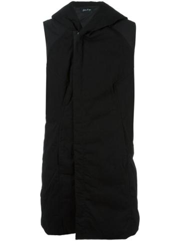 Andrea Ya'aqov Sleeveless Padded Coat, Men's, Size: Medium, Black, Cotton/virgin Wool/polyamide/nylon