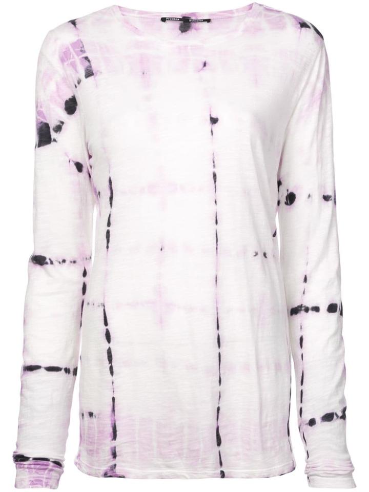 Proenza Schouler Tie Dye Long Sleeve T-shirt - Pink