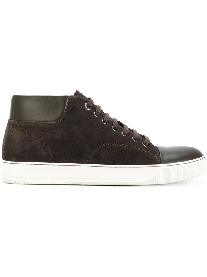 Lanvin Mid-top Sneakers - Brown