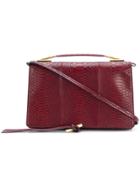 Stella Mccartney Snakeskin Effect Medium Bag - Red