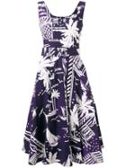 Samantha Sung - April Dress - Women - Cotton/spandex/elastane - 4, Women's, Pink/purple, Cotton/spandex/elastane