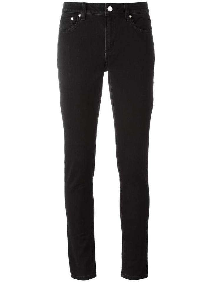 Michael Michael Kors Skinny Jeans, Women's, Size: 6, Black, Cotton/polyester/spandex/elastane