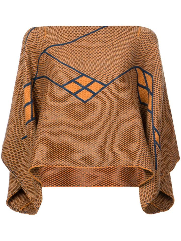 Voz Alpaca Hair Crop Top - Yellow