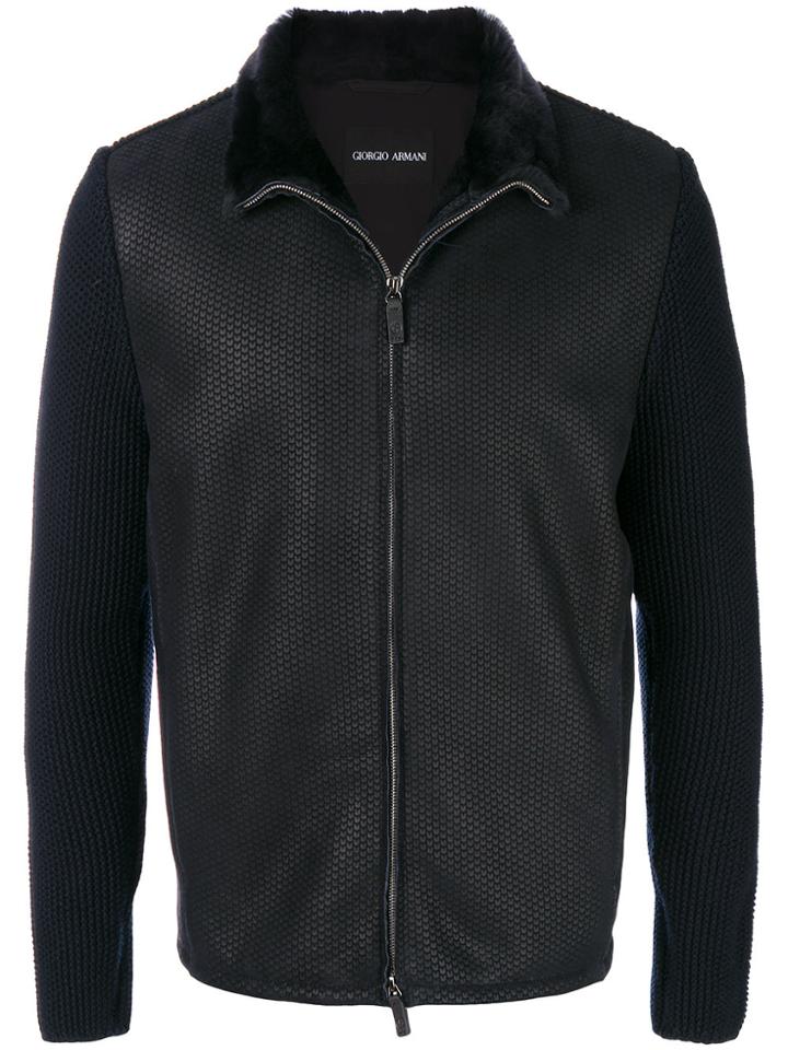 Giorgio Armani Zipped Jacket - Blue