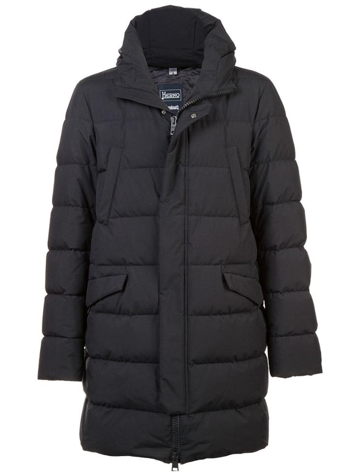 Herno Hooded Down Coat - Black