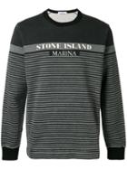 Stone Island - Striped Sweatshirt - Men - Cotton - M, Grey, Cotton