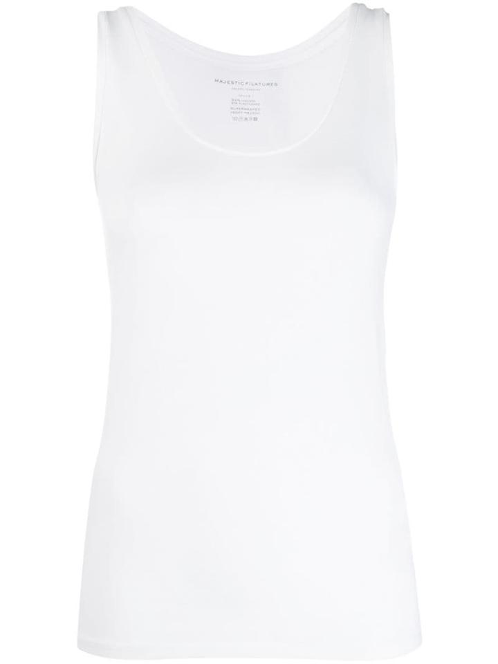 Majestic Filatures Plain Vest Top - White
