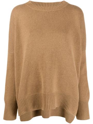 Oyuna Round Neck Jumper - Brown