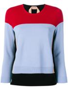 Nº21 Colour Block Sweater - Blue