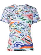 Mary Katrantzou Rainbow Cloud Print T-shirt
