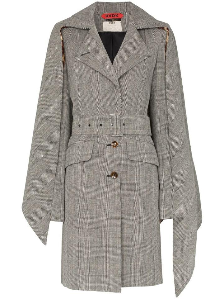Ronald Van Der Kemp Collared Trench Coat - Black