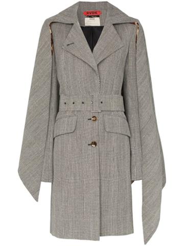 Ronald Van Der Kemp Collared Trench Coat - Black
