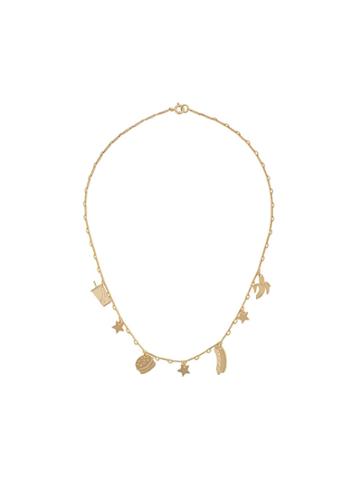Malaika Raiss Food Charm Necklace - Metallic