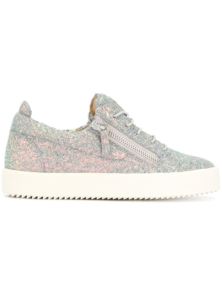 Giuseppe Zanotti Design Gail Glitter Sneakers - Grey