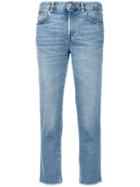 Mauro Grifoni Frayed Cropped Jeans - Blue