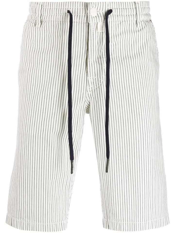 Jacob Cohen Striped Shorts - White