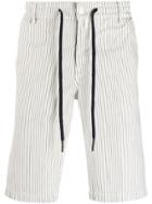 Jacob Cohen Striped Shorts - White
