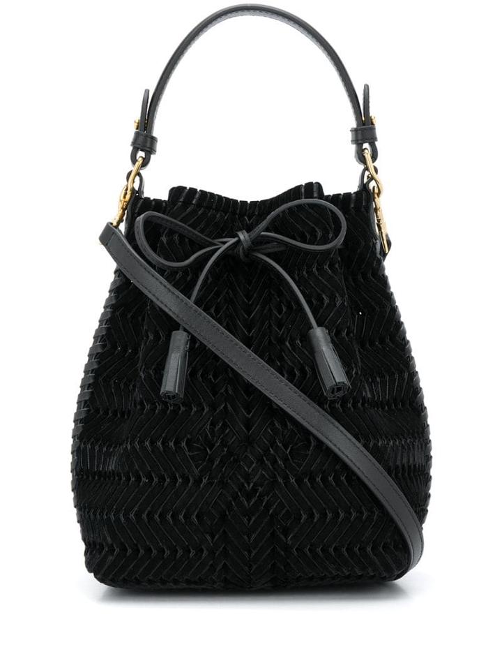 Anya Hindmarch Neeson Drawstring Tote Bag - Black