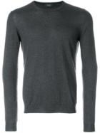 Zanone Classic Knitted Sweater - Grey