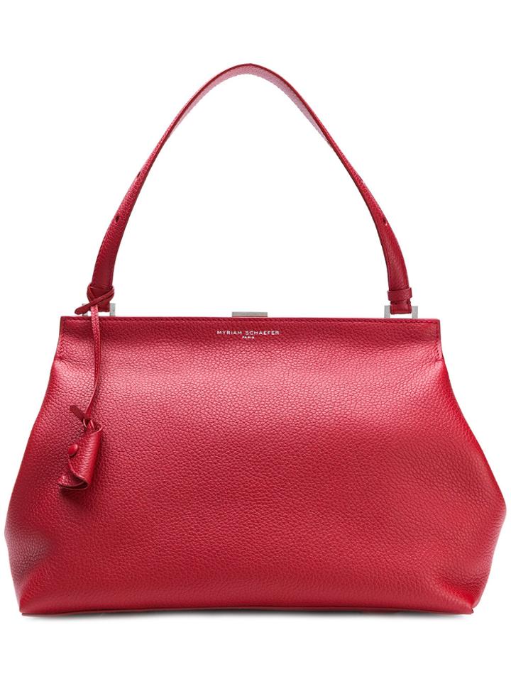 Myriam Schaefer Snap-closure Shoulder Tote - Red