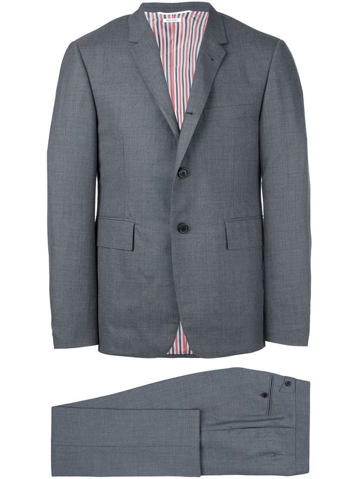 Thom Browne Two Piece Suit, Men's, Size: 3, Grey, Cotton/cupro/wool