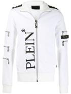 Philipp Plein Zipped Jogging Jacket - White