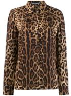 Dolce & Gabbana Leopard-print Shirt - Brown