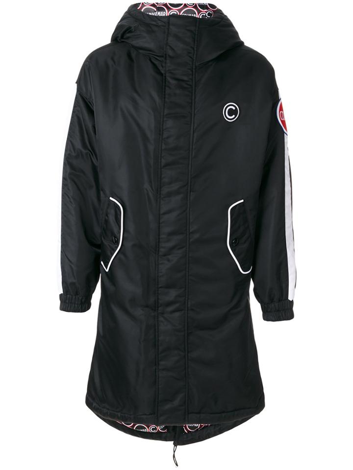 Au Jour Le Jour For Colmar Logo Patch Hooded Jacket - Black