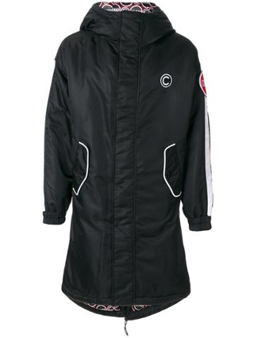Au Jour Le Jour For Colmar Logo Patch Hooded Jacket - Black