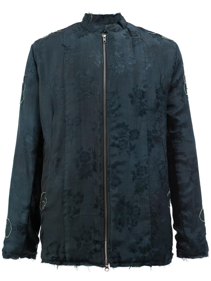 By Walid Floral Jacquard Jacket - Blue