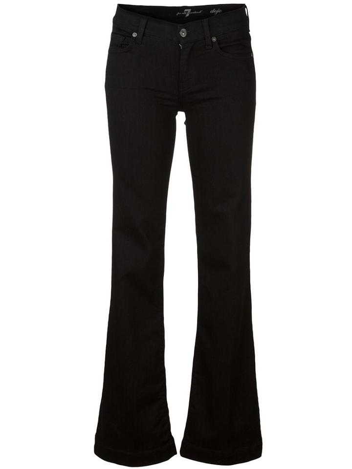 7 For All Mankind 'dojo' Jeans, Women's, Size: 27, Black, Cotton/polyester/spandex/elastane