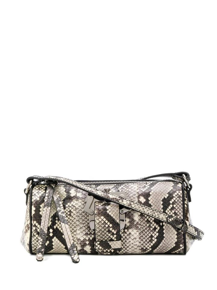 Paula Cademartori Barù Savage Snakeskin Shoulder Bag. - Neutrals