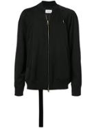Song For The Mute Printed Back Bomber Jacket - Black