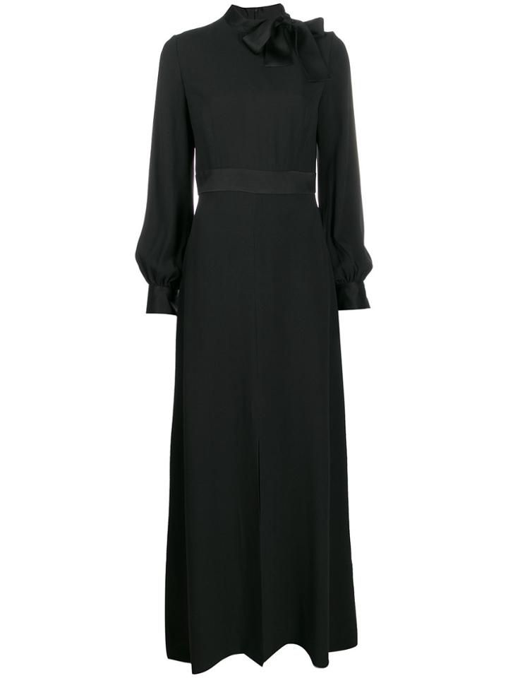 Goat Irene Neck-tie Long Dress - Grey