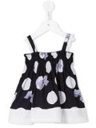 Lapin House - Polka Dots Dress - Kids - Cotton/spandex/elastane/tactel - 6 Mth, Blue