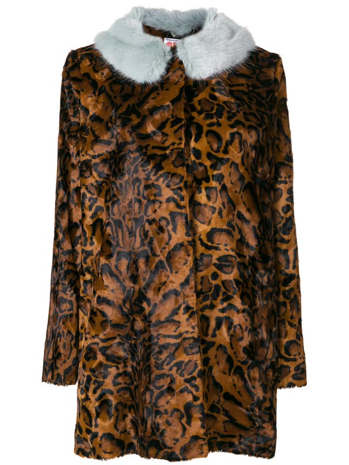 Shrimps Leopard-print Jacket - Brown